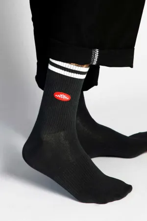 Woon Stripe Crew Sock