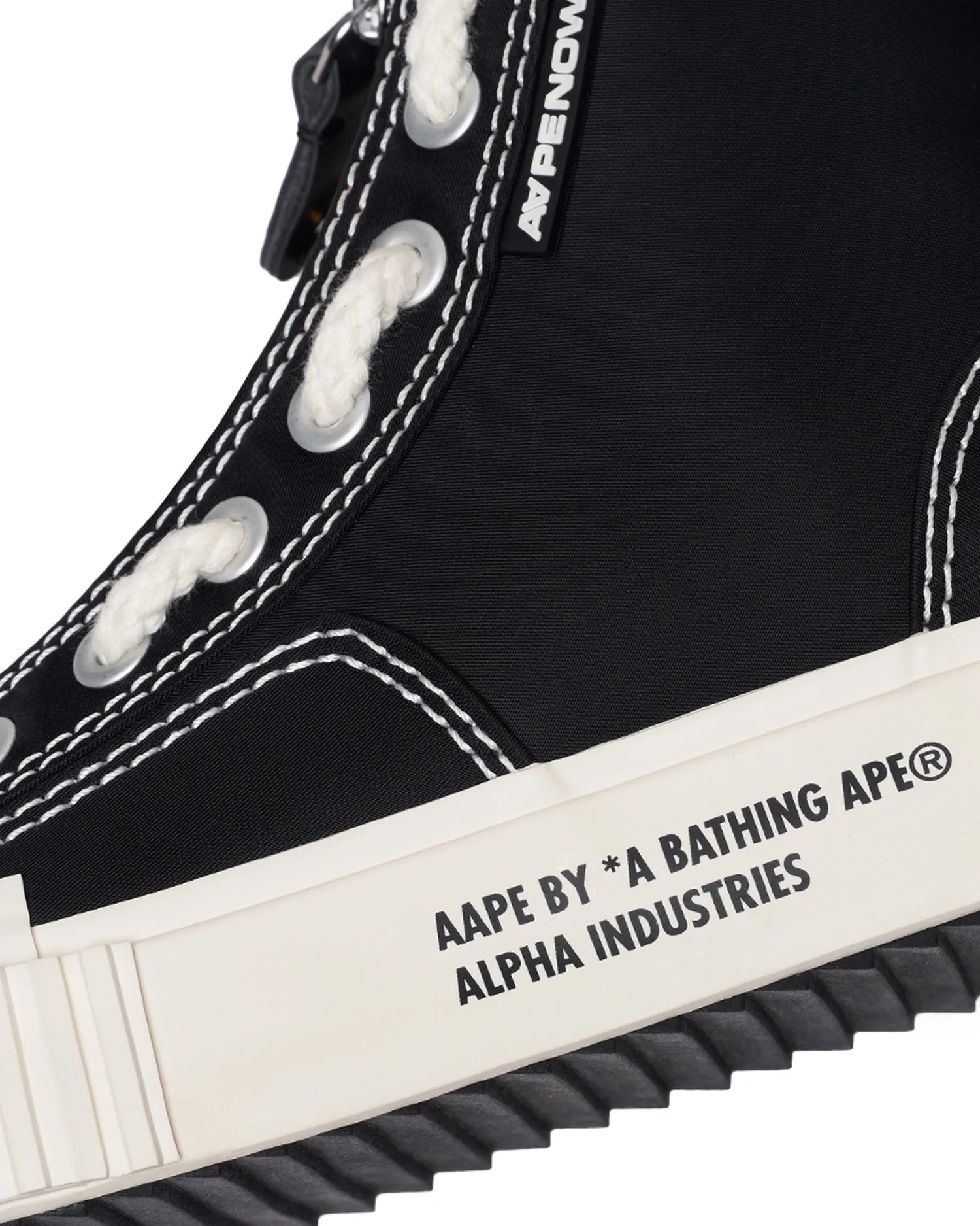 X Alpha Industries galaxy high-top sneakers