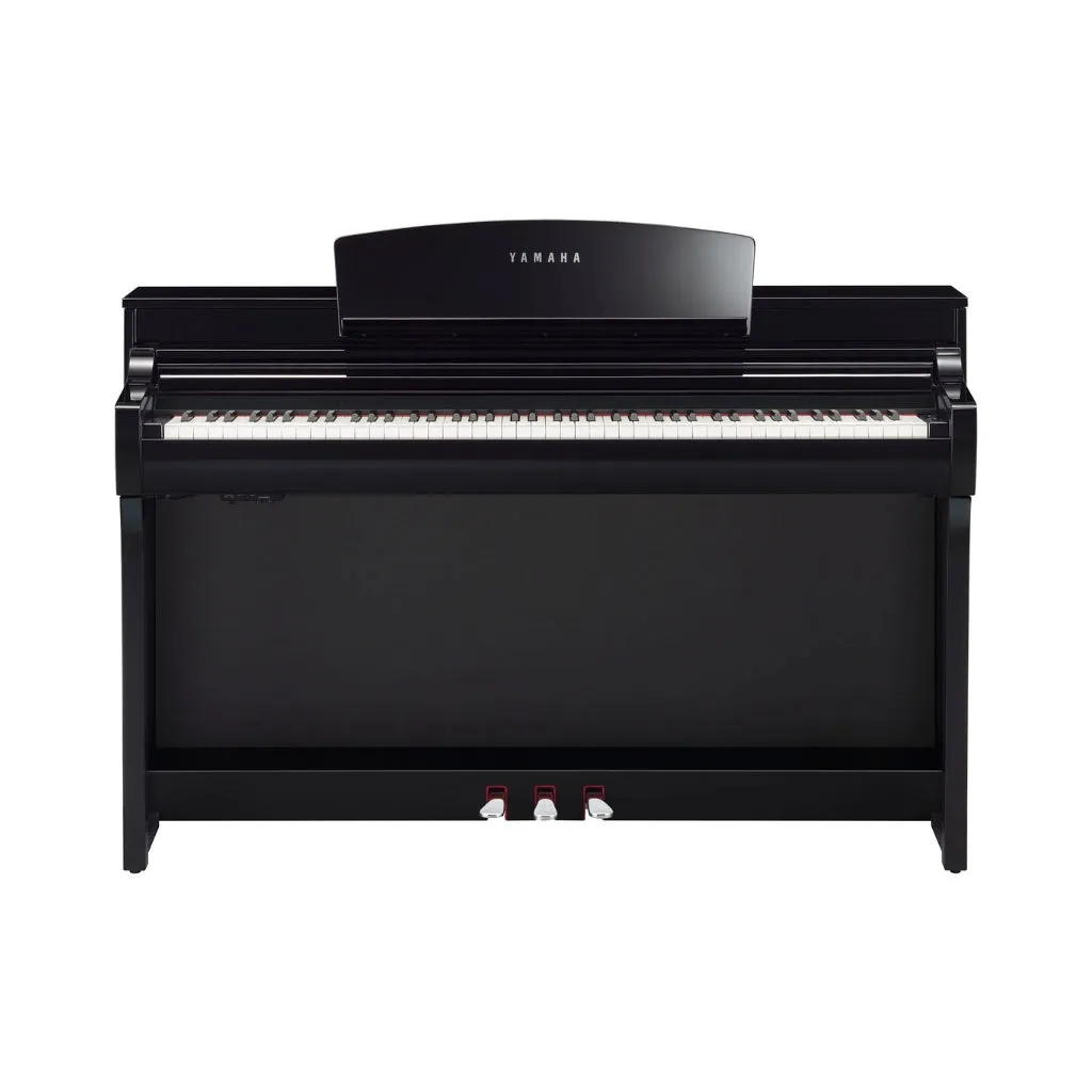 Yamaha CSP255 Smart Digital Piano with Stream Lights in Polished Ebony